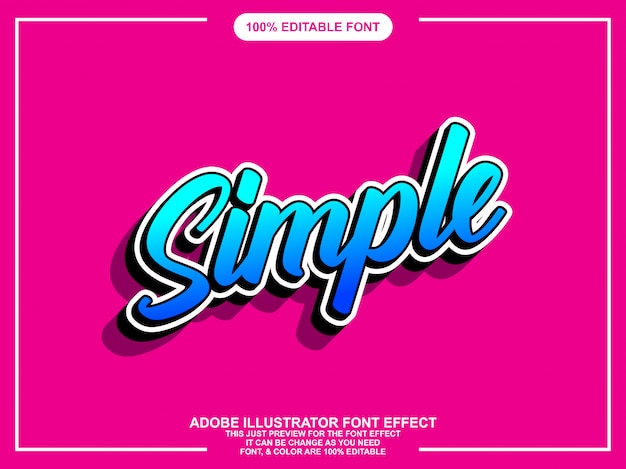 Farverig moderne pensel script grafisk stil redigerbar skrifttype
