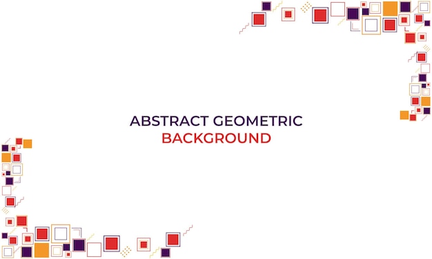 Farverigt, abstrakt, geometrisk baggrundsdesign