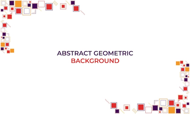 Farverigt, abstrakt, geometrisk baggrundsdesign
