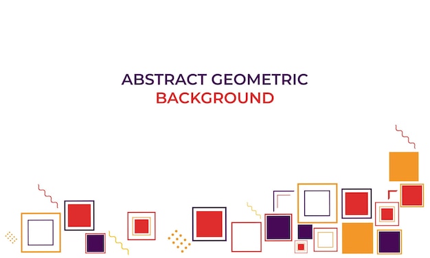 Farverigt, abstrakt, geometrisk baggrundsdesign