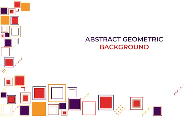 Farverigt, abstrakt, geometrisk baggrundsdesign