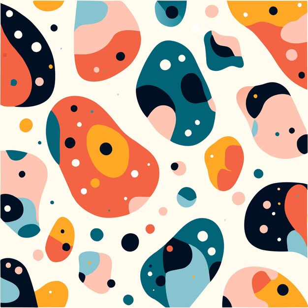 Farverigt terrazzo mønsterdesign