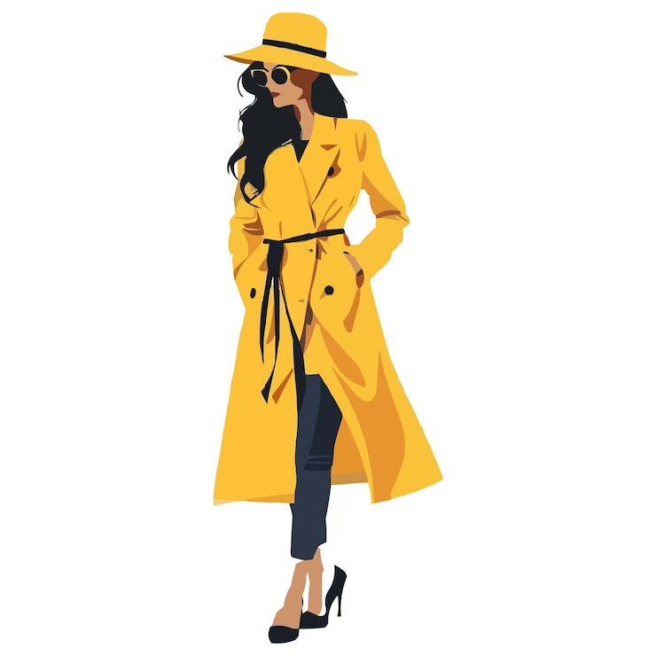 Vektör fashion girl clipart vector