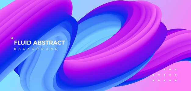 Fashion ripple dynamic high-grade purple and blue mixed fluid gradient abstract background