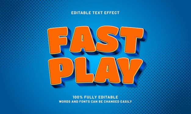 fast play editable text effects with a joy and kids theme