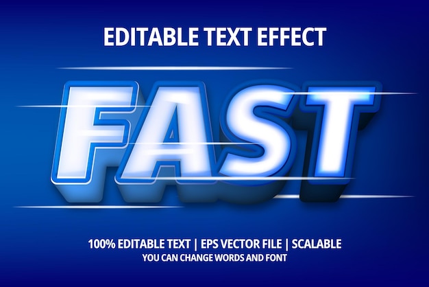 Fast text style effect