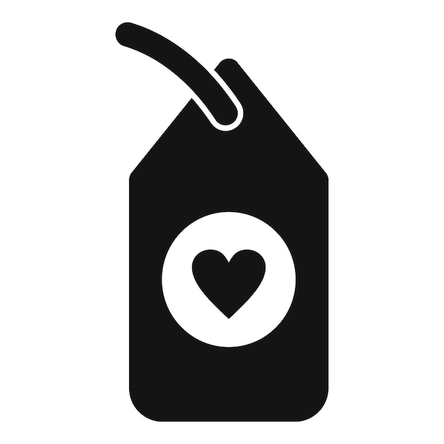 Favorite item tag icon simple vector Online love shopping