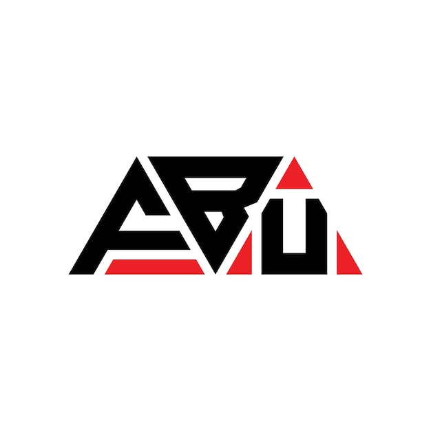 fbu triangle letter logo design with triangle shape fbu triangle logo design monogram fbu triangle vector logo template with red color fbu triangular logo simple elegant and luxurious logo fbu
