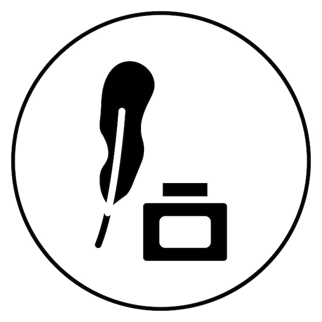 feather icon vector image can be used for mining and crafting
