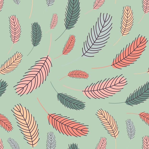 Feathers seamless pattern Pattern feathers