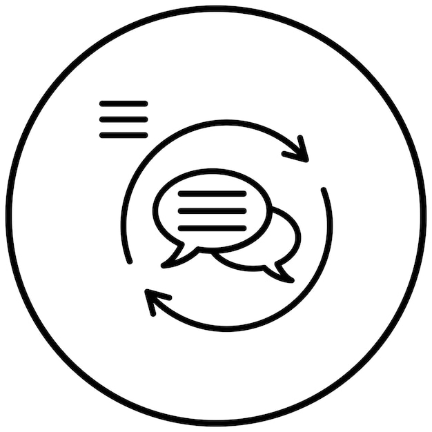 feedback loop vector icon can be used for project assesment iconset