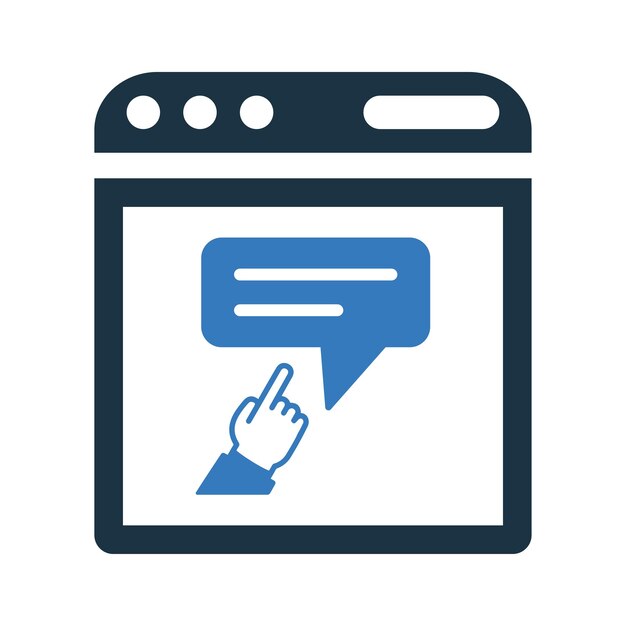 feedback web comment icon simple editable vector illustration