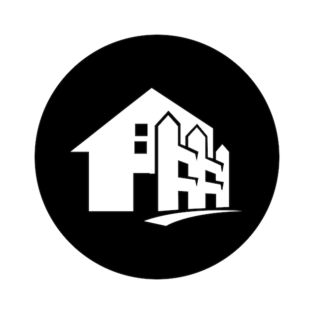 fence icon logo vector design template