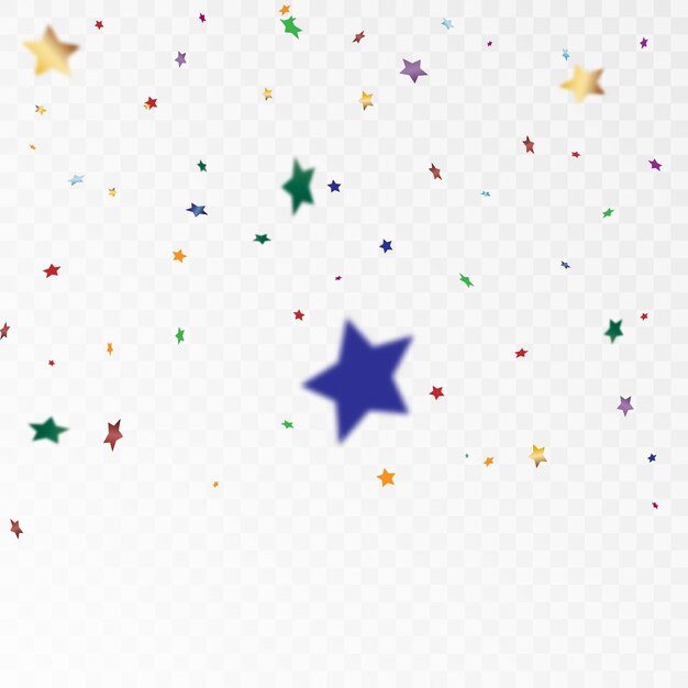 Festive starry confetti background. For holidays, postcards, posters, sites, carnivals, birthdays.
