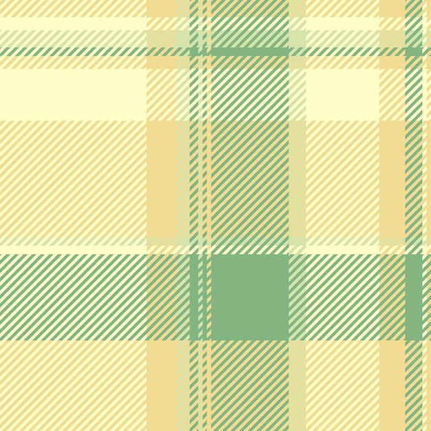 fibrous textile background check comfort fabric vector seamless folded tartan plaid texture pattern in light and yellow colors