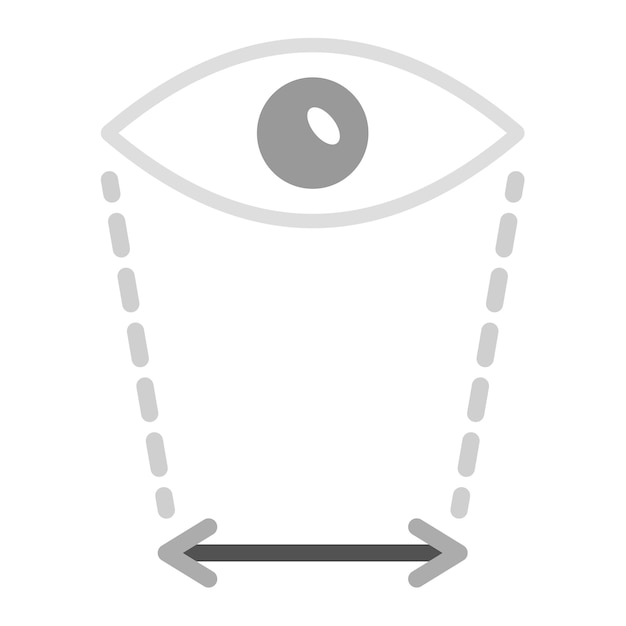 Field Of View icon vector image Can be used for Augmented Reality