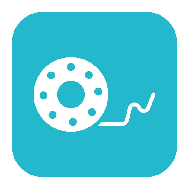 filament spool icon vector image can be used for additive maufacturing