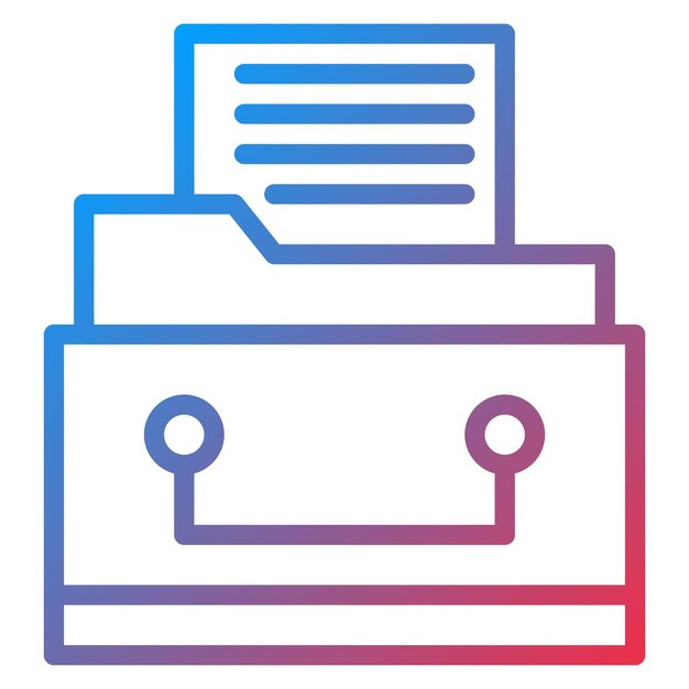 Files in Drawer icon vector image Can be used for Trading