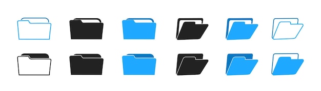 Filmappe ikon sæt. Design til app logo osv. Vektor EPS 10