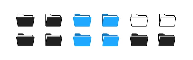 Filmappe ikon sæt. Design til app logo osv. Vektor EPS 10
