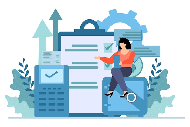 Finance Business Flat Design Illustration