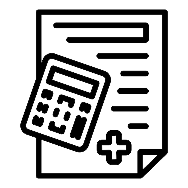 Financial document icon outline vector Money freedom Free income