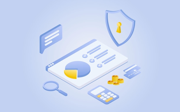 Financial management concept and investment, Banner template of payment with money.