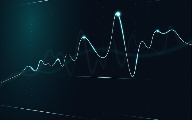 financial stock market graph on stock market investment trading, bullish point, bearish point. trend of graph for business idea and all art work design. vector illustration.