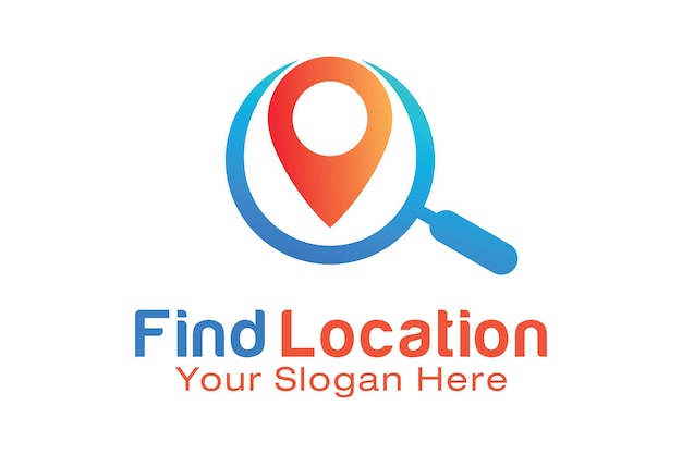Find Location logo design template