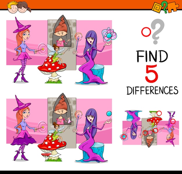 find the differences task