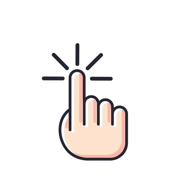 Finger Click Cursor Vector