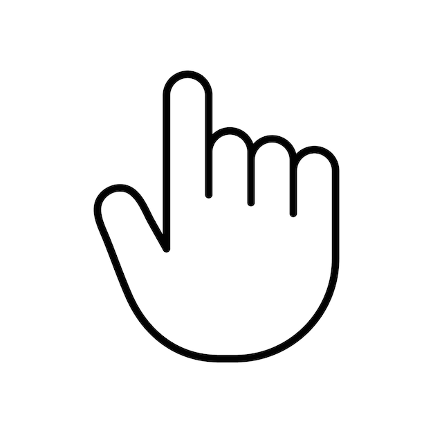 Finger icon logo set vector