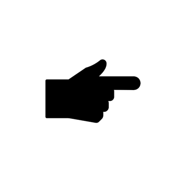 Finger icon stock vector illustration