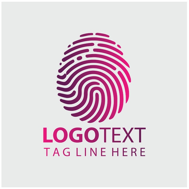 Finger Print Logo Vector Illustrations
