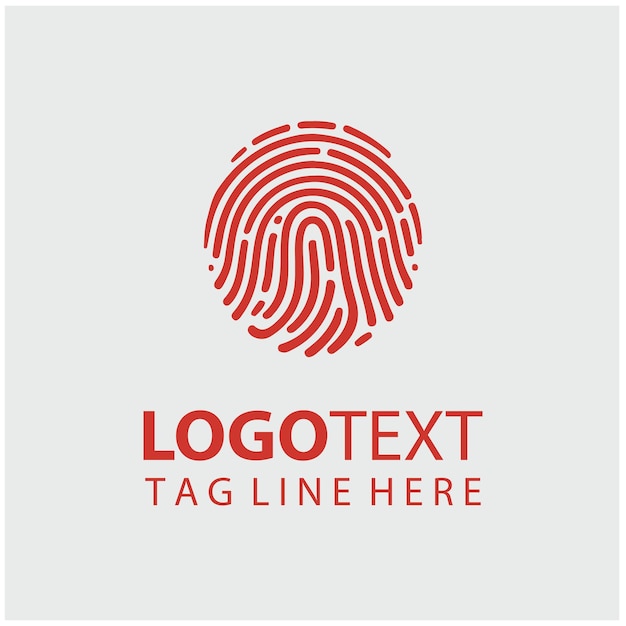Finger Print Logo Vector Illustrations
