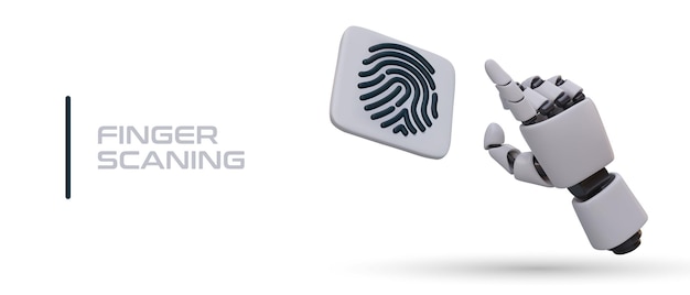 finger scanning verification of fingerprints robotic arm cannot pass human test