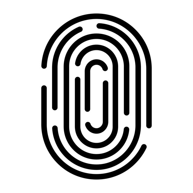 Fingerprint logo iconvector design illustration template