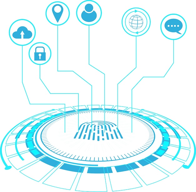 Fingerprint scan for secure access technology connection