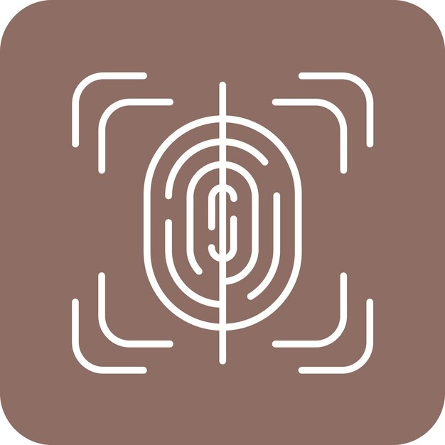 Fingerprint Scan icon vector image Can be used for Smart Home
