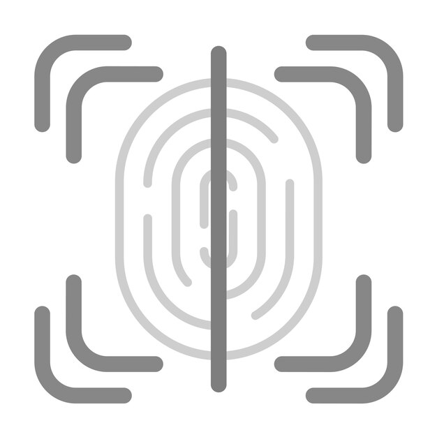 Fingerprint Scan icon vector image Can be used for Smart Home