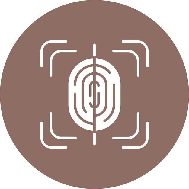 Fingerprint Scan vector icon Can be used for Smart Home iconset