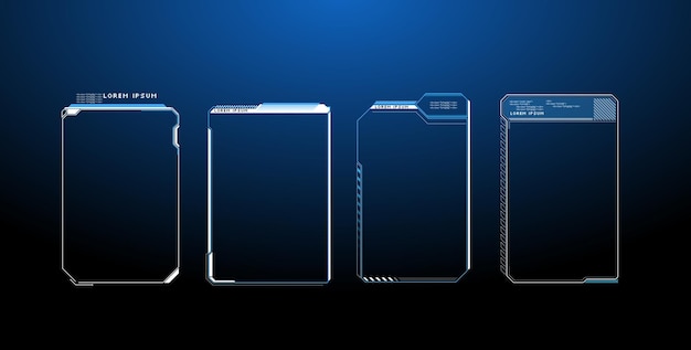 fingerprint scanning technology concept vector