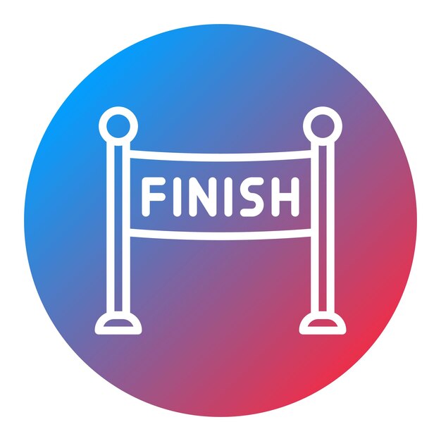 Finish Line icon vector image Can be used for Track and Field