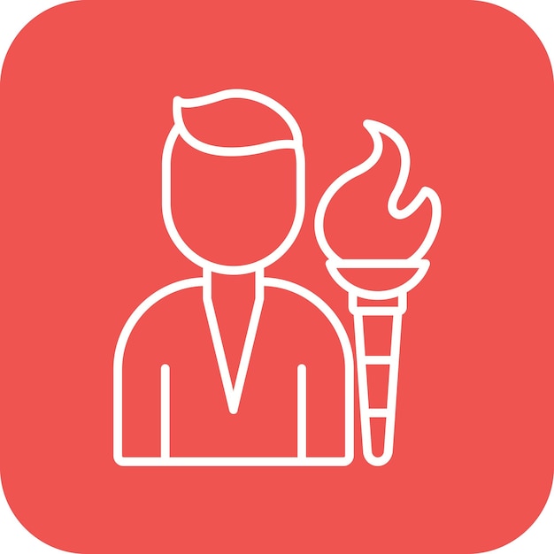 Fire Breather icon vector image Can be used for Circus