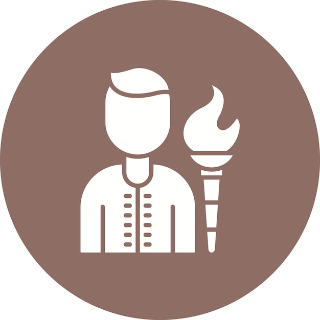 Fire Eater icon vector image Can be used for Circus