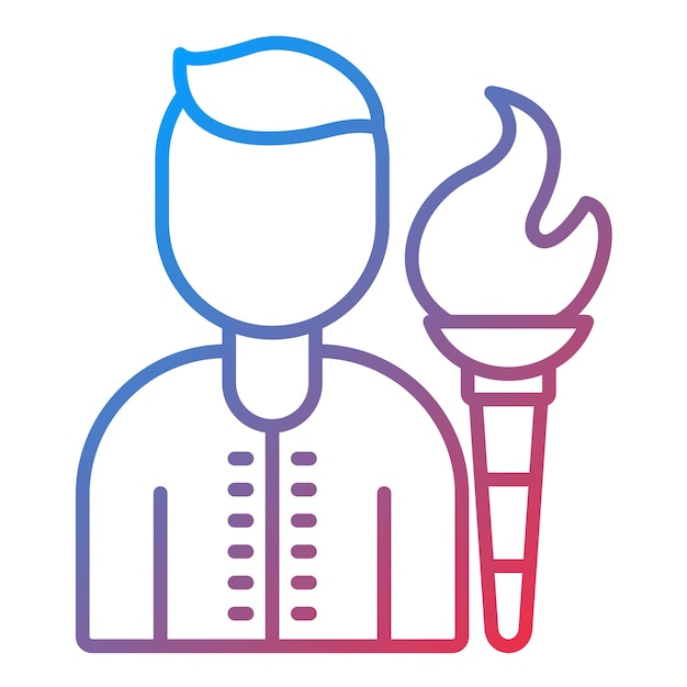 Fire Eater icon vector image Can be used for Circus