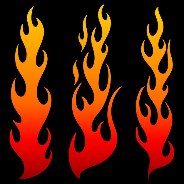 Fire flame bundle pack