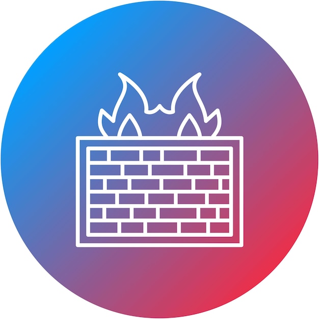 Firewall icon vector image Can be used for Web Hosting