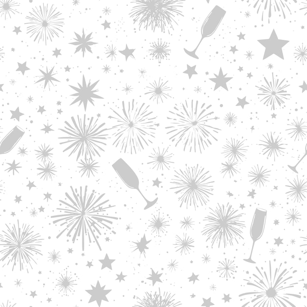 fireworks and fireworks with fireworks and a background of stars