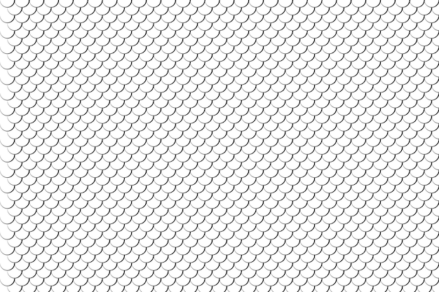 Fish scale pattern line art tile pattern line mermaid tail pattern vector